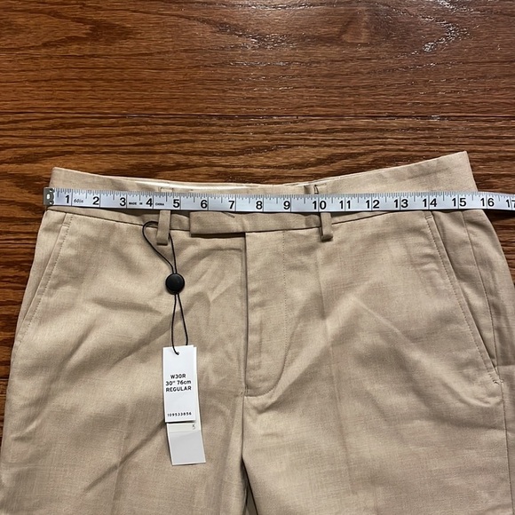 ASOS Topman stone color dressy men’s shorts viscose blend flat front classic fit - Picture 11 of 16